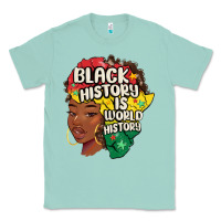 Seafoam black history is world history Classic Tee - MaliasSmallBusiness