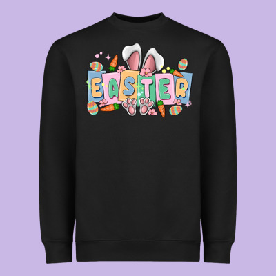 Easter  Rabbit Heavyweight Sweatshirt Designed By Maliassmallbusiness