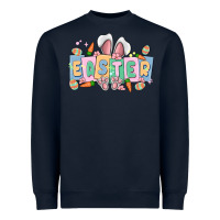 Navy easter  rabbit Heavyweight Sweatshirt - MaliasSmallBusiness