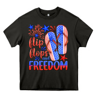 Asphalt flip flops and freedom Heavy Core Tee - HRA Design Shop