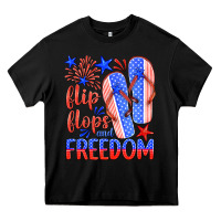 Black flip flops and freedom Heavy Core Tee - HRA Design Shop