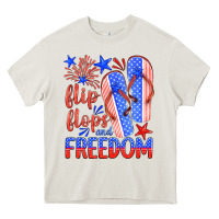Cream flip flops and freedom Heavy Core Tee - HRA Design Shop