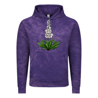 Cloud Purple Yucca Flower IIIustrations Vintage Hoodie - LillyAllenDesigns