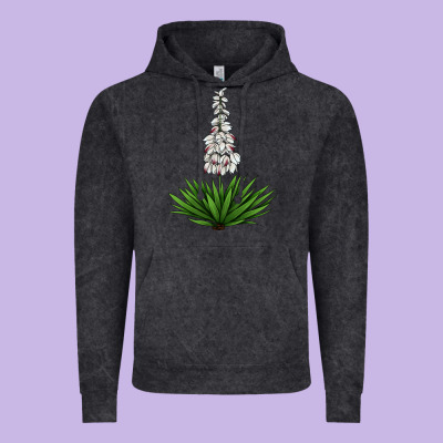 Yucca Flower Iiiustrations Vintage Hoodie Designed By Lillyallendesigns