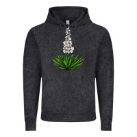 Vintage Black Yucca Flower IIIustrations Vintage Hoodie - LillyAllenDesigns