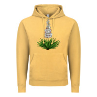 Vintage Mustard Yucca Flower IIIustrations Vintage Hoodie - LillyAllenDesigns