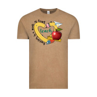 Vintage Coffee teaching is a work of heart Vintage Tee - JahusDesignShop