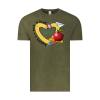 Vintage Olive teaching is a work of heart Vintage Tee - JahusDesignShop