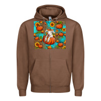 Chestnut fall pumpkin lamb Zipper Hoodie - Jasminsmagicworld