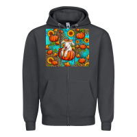 Smoke fall pumpkin lamb Zipper Hoodie - Jasminsmagicworld