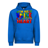 Cobalt I'm his voice he is my heart Urban Hoodie - FaDigitalArtStudio