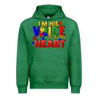 Emerald I'm his voice he is my heart Urban Hoodie - FaDigitalArtStudio