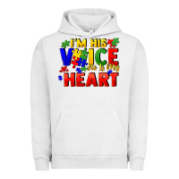 Pigment Lunar Rock I'm his voice he is my heart Urban Hoodie - FaDigitalArtStudio