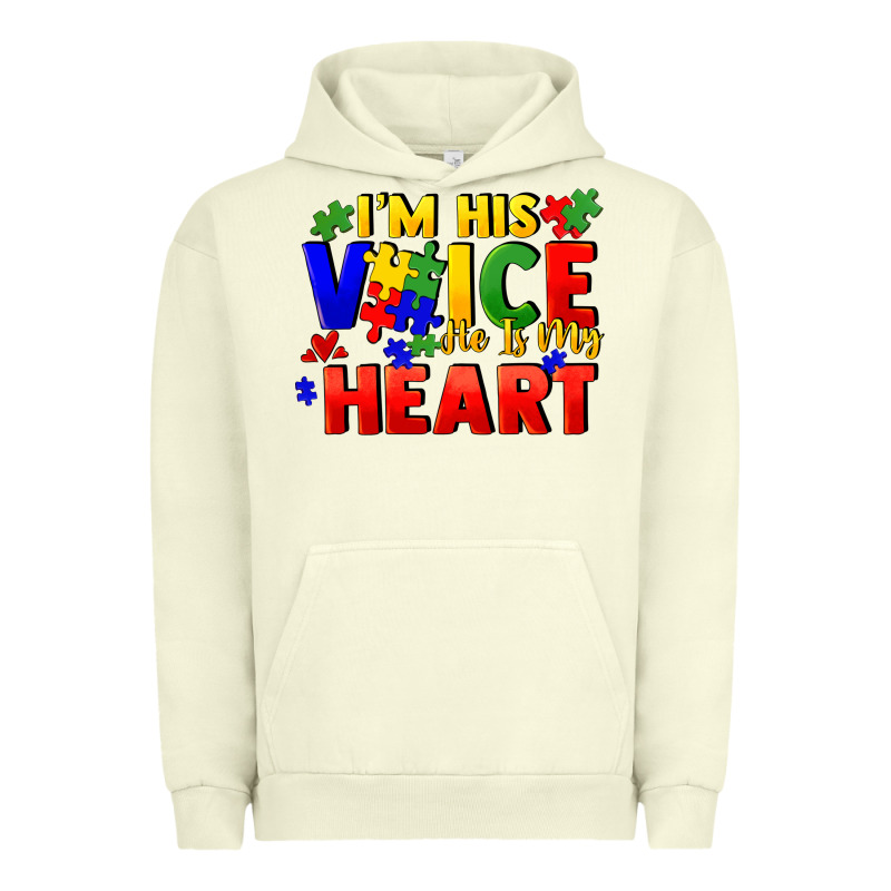 I'm His Voice He Is My Heart Urban Hoodie by FaDigitalArtStudio | Teevron