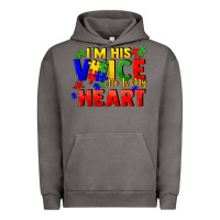 Pigment Tornado I'm his voice he is my heart Urban Hoodie - FaDigitalArtStudio