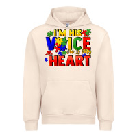 Sandshell I'm his voice he is my heart Urban Hoodie - FaDigitalArtStudio