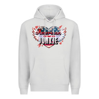 Dove Grey American junkie 4th of july Premium Hoodie - HowdyJamesFarm