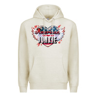 Oatmeal Heather American junkie 4th of july Premium Hoodie - HowdyJamesFarm