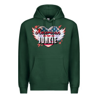 Sports Green American junkie 4th of july Premium Hoodie - HowdyJamesFarm