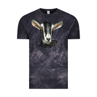 Cloud Black alpine goat head Vintage Tee - LillyAllenDesigns