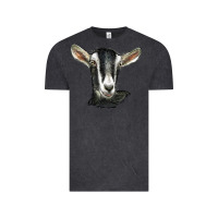 Vintage Black alpine goat head Vintage Tee - LillyAllenDesigns