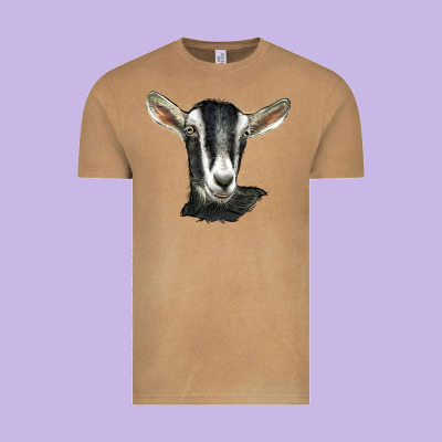 Alpine Goat Head Vintage Tee Designed By Lillyallendesigns