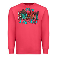 Cardinal Western More Howdy Less Hate Cowboy Hat Gemstone Premium Sweatshirt - HowdyJamesFarm