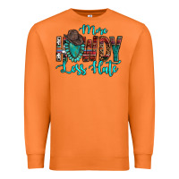 Carrot Western More Howdy Less Hate Cowboy Hat Gemstone Premium Sweatshirt - HowdyJamesFarm