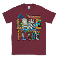 Burgundy the lakes my happy place Classic Tee - CowhideDigitalArt