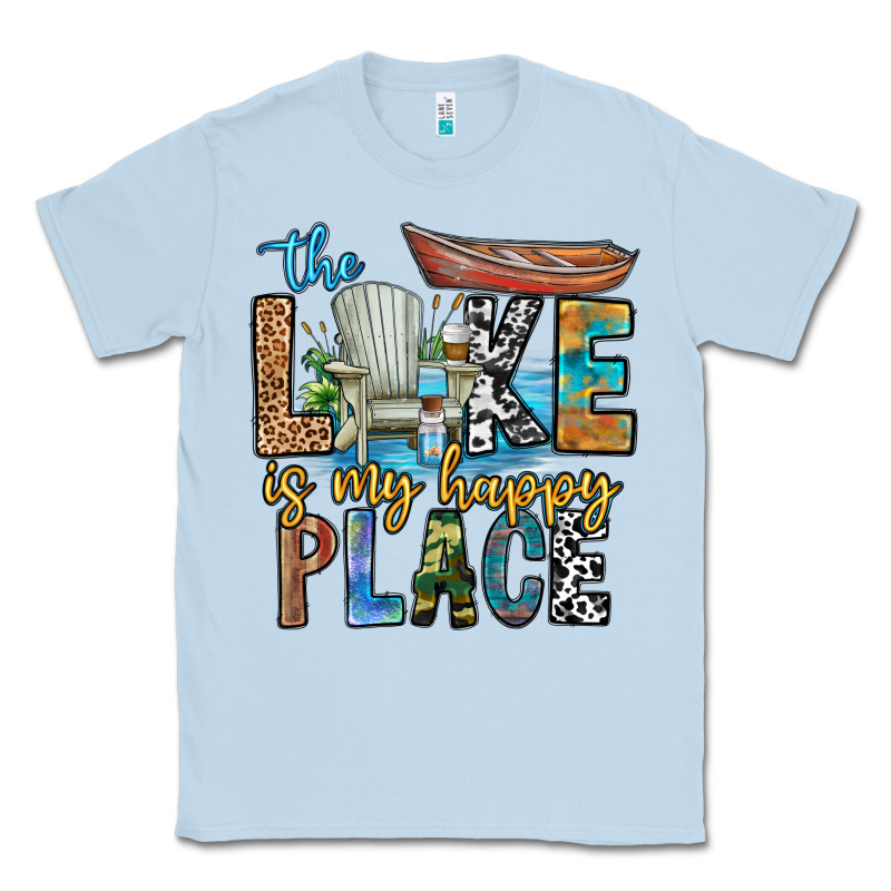 The Lakes My Happy Place Classic Tee by CowhideDigitalArt | Teevron