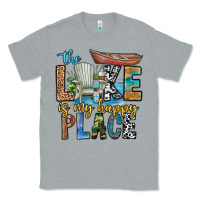 Heather Grey the lakes my happy place Classic Tee - CowhideDigitalArt