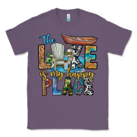 Lavender the lakes my happy place Classic Tee - CowhideDigitalArt