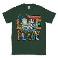 Sports Green the lakes my happy place Classic Tee - CowhideDigitalArt