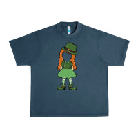Midnight Navy leprechaun girl faceless Urban Heavy Tee - MaliasSmallBusiness