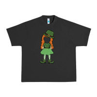 Pigment Black leprechaun girl faceless Urban Heavy Tee - MaliasSmallBusiness