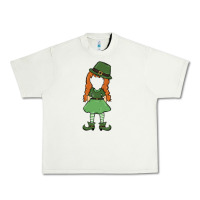 Pistachio leprechaun girl faceless Urban Heavy Tee - MaliasSmallBusiness