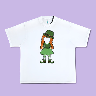 Leprechaun Girl Faceless Urban Heavy Tee Designed By Maliassmallbusiness