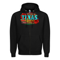 Black Texas Chica with roses Zipper Hoodie - Jasminsmagicworld