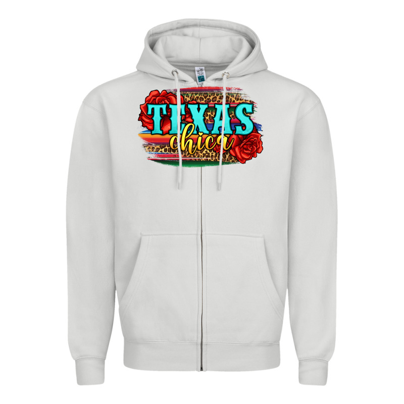 Texas Chica With Roses Zipper Hoodie by Jasminsmagicworld | Teevron