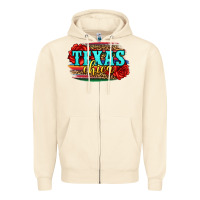 Sandshell Texas Chica with roses Zipper Hoodie - Jasminsmagicworld