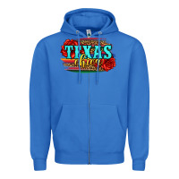 True Royal Texas Chica with roses Zipper Hoodie - Jasminsmagicworld