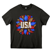 Asphalt american sunflower Heavy Core Tee - HRA Design Shop