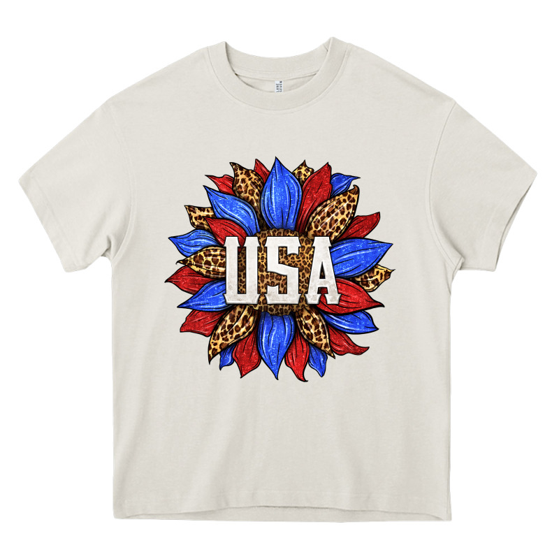 American Sunflower Heavy Core Tee by HRA Design Shop | Teevron