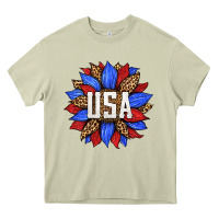Mossy american sunflower Heavy Core Tee - HRA Design Shop