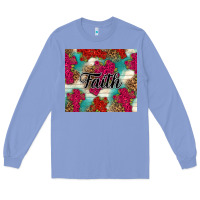 Colony Blue faith Long Sleeve Tee - NancyCooperArtShop