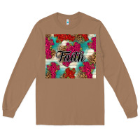Toasted Coconut faith Long Sleeve Tee - NancyCooperArtShop
