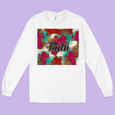 Faith Long Sleeve Tee Designed By Nancycooperartshop