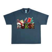 Midnight Navy Christmas nurse Urban Heavy Tee - AdoDesignShop