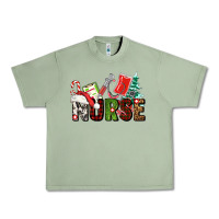 Oil Green Christmas nurse Urban Heavy Tee - AdoDesignShop
