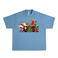 Pebble Blue Christmas nurse Urban Heavy Tee - AdoDesignShop